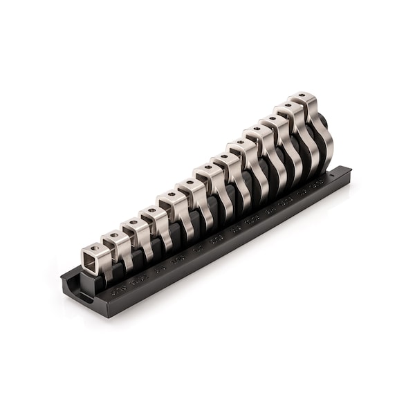 3/8 Inch Drive Crowfoot Wrench Set with Rack, 13-Piece (5/16-1 in.)